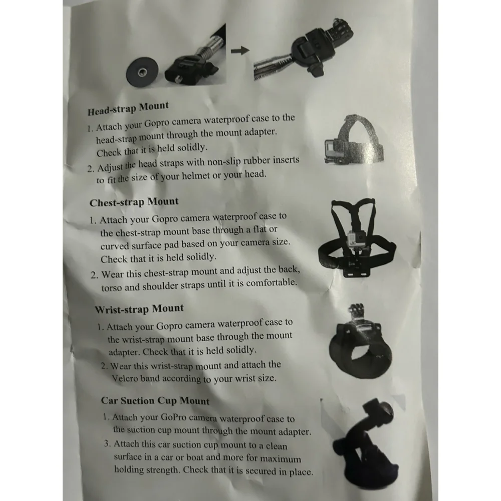 Camera Mounting Kit 8 Different Mount Types Includes Black Carrying Case New